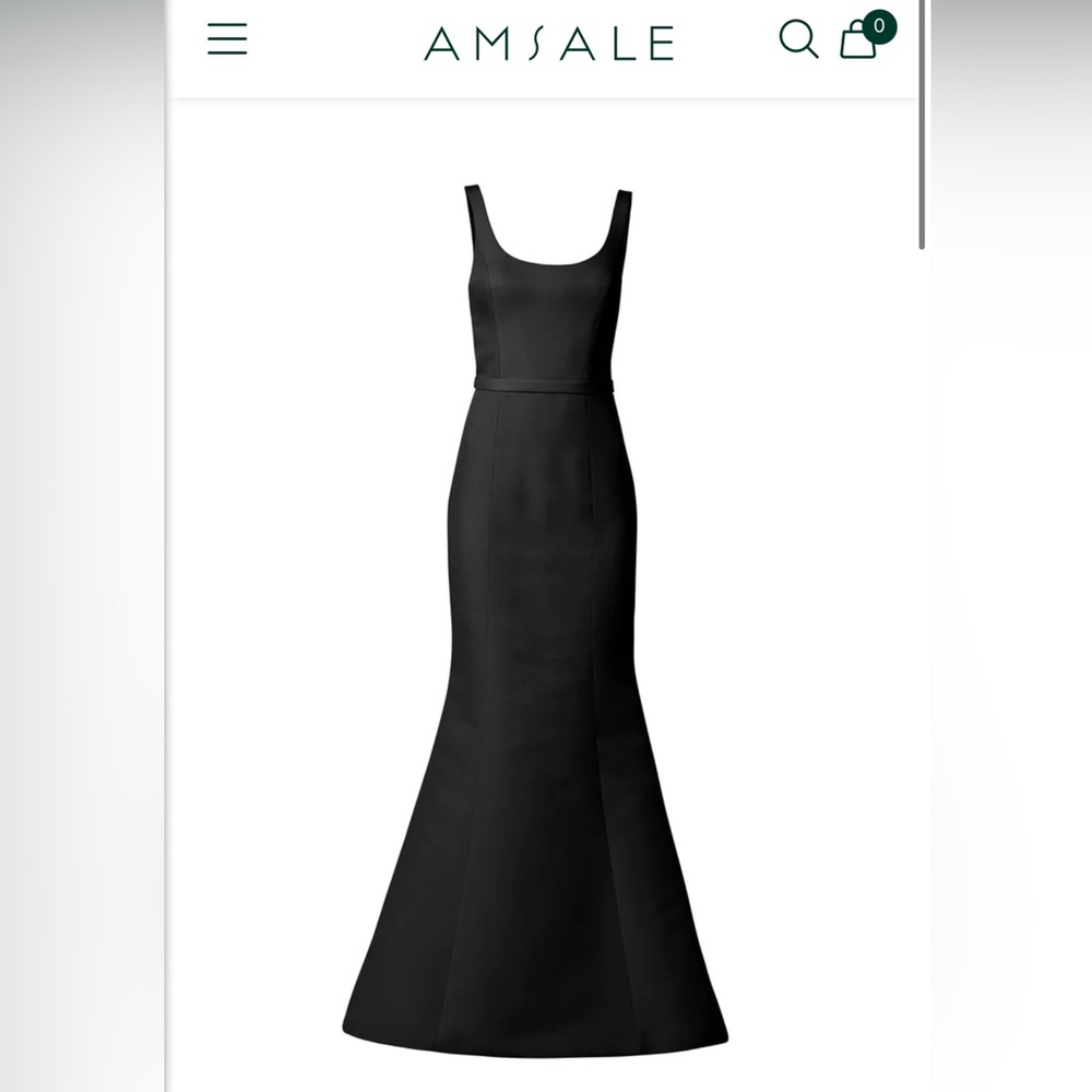 Amsale Bentley Bridesmaid Dress - Black
